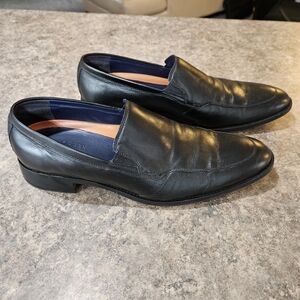 Cole Haan Black Leather Slip-On Loafers